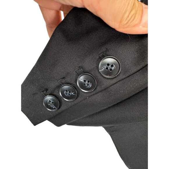 REVOLVE COMMENSE single breasted black blazer 90s boyfriend sz S - Picture 9 of 10